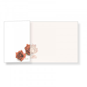 Dankkarte "rote Rosen" mit Falttechnik 115 x 245 mm, offen (VE 100 Stück) Dankkarte "rote Rosen" mit Falttechnik 115 x 245 mm, offen (VE 100 Stück)