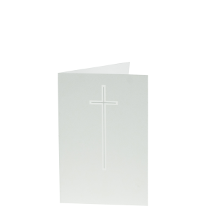 Trauerbild "Silberkreuz mit Schatten" Trauerbild "Silberkreuz mit Schatten"