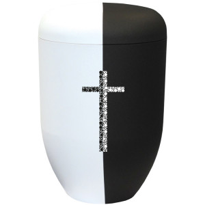 Bio-Tec³ Urne black & white collection mit Motiv: "Licht & Schatten"; 285 mm, Ø = 185 mm Bio-Tec³ Urne black & white collection mit Motiv: "Licht & Schatten"; 285 mm, Ø = 185 mm