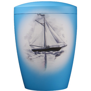 Designerurne Bio-Tec³ "Segelboot", 270 mm, ø = 195 mm Designerurne Bio-Tec³ "Segelboot", 270 mm, ø = 195 mm