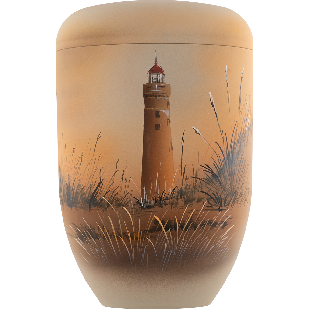 Künstler Bio-Tec³ Urne "Leuchtturm am Darss"