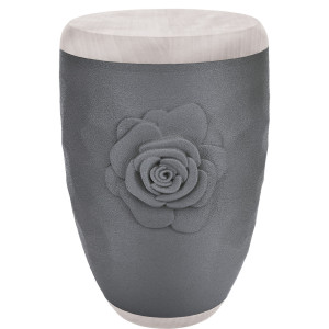 3D-Druck Biourne "Rose" Graphit; 255 mm, ø = 180 mm 3D-Druck Biourne "Rose" Graphit; 255 mm, ø = 180 mm