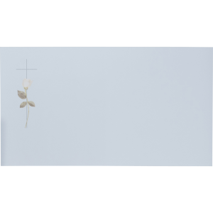 Dankkarte "Kreuz & gelbe Rose"- einzeln Dankkarte "Kreuz & gelbe Rose"- einzeln