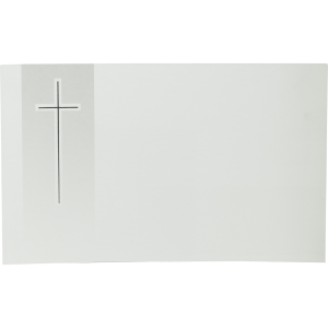 Dankkarte "Silberkreuz mit Schatten" - einzeln Dankkarte "Silberkreuz mit Schatten" - einzeln