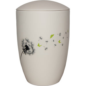 Keramik-Urne „Pusteblume und Schmetterlinge“, 300 mm, ø = 195 mm Keramik-Urne „Pusteblume und Schmetterlinge“, 300 mm, ø = 195 mm