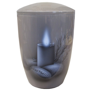 Glas-Urne "Unvergessen", 290 mm, Ø = 195 mm Glas-Urne "Unvergessen", 290 mm, Ø = 195 mm