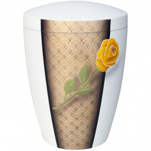 Designer Bio-Tec³ Urne "Rose gelb" Designer Bio-Tec³ Urne "Rose gelb"