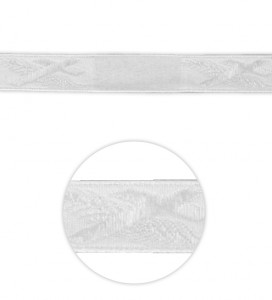 Lotband Kreuz/Palme (weiß/weiß) Preis 50 m/Rolle Lotband Kreuz/Palme (weiß/weiß) Preis 50 m/Rolle