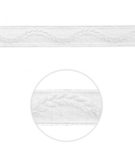 Lotband Girlande (weiß/weiß) Preis 50 m/Rolle Lotband Girlande (weiß/weiß) Preis 50 m/Rolle