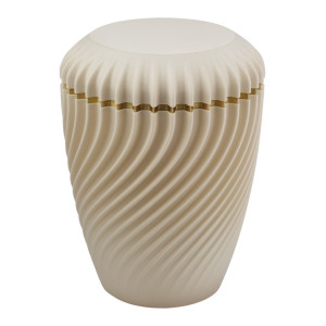 3D-Druck Biourne "Fluss" Linen; 255 mm, ø = 180 mm 3D-Druck Biourne "Fluss" Linen; 255 mm, ø = 180 mm