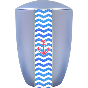 Keramik-Urne Creativ "Anker" hellblau Keramik-Urne Creativ "Anker" hellblau