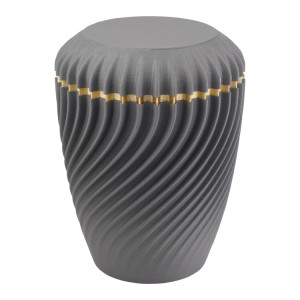 3D-Druck Biourne "Fluss" Graphit; 255 mm, ø = 180 mm 3D-Druck Biourne "Fluss" Graphit; 255 mm, ø = 180 mm