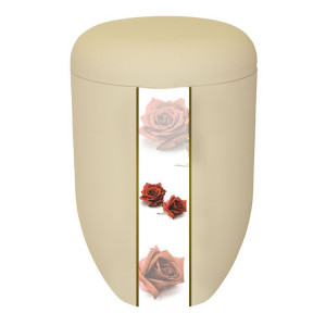 Creativ Bio-Tec³ Urne "rote Rosen" elfenbeinfarbig 290 mm; ø = 180 mm Creativ Bio-Tec³ Urne "rote Rosen" elfenbeinfarbig 290 mm; ø = 180 mm