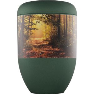 Premium-Print Bio-Tec³ Urne "Waldweg im Licht" Premium-Print Bio-Tec³ Urne "Waldweg im Licht"