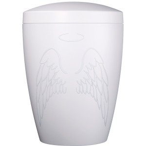 Bio-Tec³ Urne "Engelsflügel", 270 mm, ø = 195 mm Bio-Tec³ Urne "Engelsflügel", 270 mm, ø = 195 mm