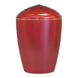 Bio-Tec³ Urne mit Deckel Krone purpurfarbig mit Goldband; 285 mm, ø = 195 mm Bio-Tec³ Urne mit Deckel Krone purpurfarbig mit Goldband; 285 mm, ø = 195 mm