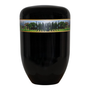 Creativ-Urne Bio-Tec³ "Toskana" schwarz; 285 mm, ø = 185 mm Creativ-Urne Bio-Tec³ "Toskana" schwarz; 285 mm, ø = 185 mm