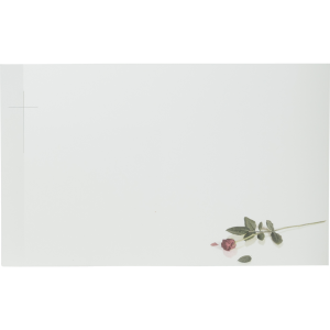 Dankkarte "liegende rote Rose" - einzeln Dankkarte "liegende rote Rose" - einzeln