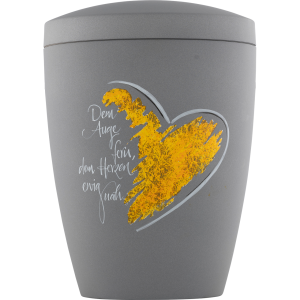 Künstler Bio-Tec³ Urne mit Gedenktext "Dem Auge fern" Künstler Bio-Tec³ Urne mit Gedenktext "Dem Auge fern"