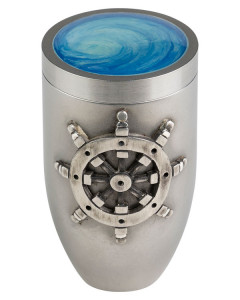 Erinnerungsurne "Steuerrad" Edelstahl Erinnerungsurne "Steuerrad" Edelstahl