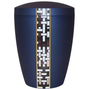 Bio-Tec³ Creativ-Urne "Puzzle" vertikal, saphirblau Bio-Tec³ Creativ-Urne "Puzzle" vertikal, saphirblau