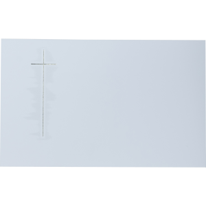 Dankkarte "Silberkreuz im Schatten" - einzeln Dankkarte "Silberkreuz im Schatten" - einzeln