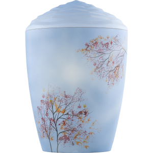 Künstler Bio-Tec³ Urne "Kirschblüte" Deckel Krone Künstler Bio-Tec³ Urne "Kirschblüte" Deckel Krone
