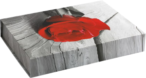 Übergabeschachtel "Rose der Erinnerung" mit Magnetverschluss Übergabeschachtel "Rose der Erinnerung" mit Magnetverschluss
