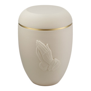 3D-Druck Biourne "Betende Hände" Linen; 255 mm, ø = 180 mm 3D-Druck Biourne "Betende Hände" Linen; 255 mm, ø = 180 mm