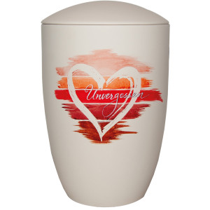 Designer Keramik-Urne "Unvergessen“ cremeweiß; 300 mm, ø = 195 mm Designer Keramik-Urne "Unvergessen“ cremeweiß; 300 mm, ø = 195 mm