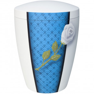 Designer Bio-Tec³ Urne "Rose weiß" Designer Bio-Tec³ Urne "Rose weiß"