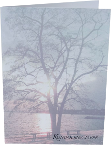 Kondolenzmappe "Baum am See" Kondolenzmappe "Baum am See"