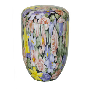 Bio-Tec³ Urne Blumenmuster beschichtet; 285 mm, Ø = 185 mm Bio-Tec³ Urne Blumenmuster beschichtet; 285 mm, Ø = 185 mm