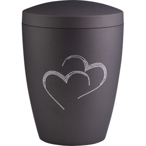 Bio-Tec³ Urne "Herzen" Kristallmotiv Bio-Tec³ Urne "Herzen" Kristallmotiv