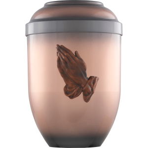 Bio-Tec³ Urne "Betende Hände“, 280 mm, ø = 185 mm Bio-Tec³ Urne "Betende Hände“, 280 mm, ø = 185 mm