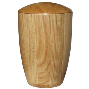 Holzurne aus Eiche natur moderne Form Holzurne aus Eiche natur moderne Form