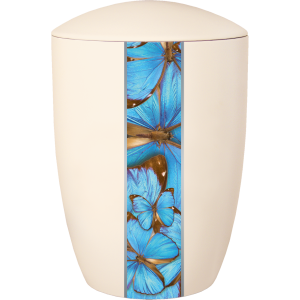 Keramik-Urne Creativ "Schmetterlinge" cremeweiß Keramik-Urne Creativ "Schmetterlinge" cremeweiß