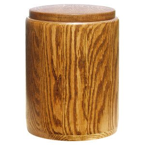 Holzurne aus Eiche rustikal gedrechselt Holzurne aus Eiche rustikal gedrechselt