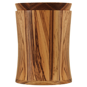 Holzurne aus Zebrano gedrechselt Holzurne aus Zebrano gedrechselt