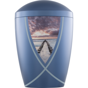 Bio-Tec³ Creativ-Urne "Gezeiten im Sturm" dunkelblau; 285 mm, ø = 195 mm Bio-Tec³ Creativ-Urne "Gezeiten im Sturm" dunkelblau; 285 mm, ø = 195 mm