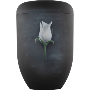 Künstler Bio-Tec³ Urne "Weiße Rose" Künstler Bio-Tec³ Urne "Weiße Rose"