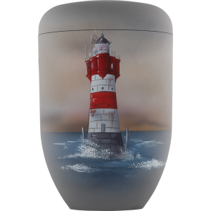 Künstler Bio-Tec³ Urne "Leuchtturm Roter Sand" Künstler Bio-Tec³ Urne "Leuchtturm Roter Sand"