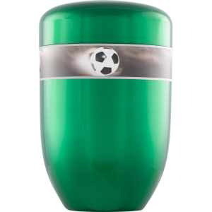 Creativ Urne Metall "Fußball" grün lasierend Creativ Urne Metall "Fußball" grün lasierend