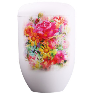 Premium-Print Bio-Tec³ Urne "Blumenmeer" Premium-Print Bio-Tec³ Urne "Blumenmeer"