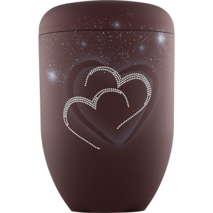 Bio-Tec³ Urne "Herzen" Kristallmotiv Bio-Tec³ Urne "Herzen" Kristallmotiv
