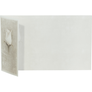 Dankkarte "Weiße Rose" - mit Klappe Dankkarte "Weiße Rose" - mit Klappe